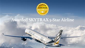 台灣航空雙喜　星宇桃機SKYTRAX獲獎