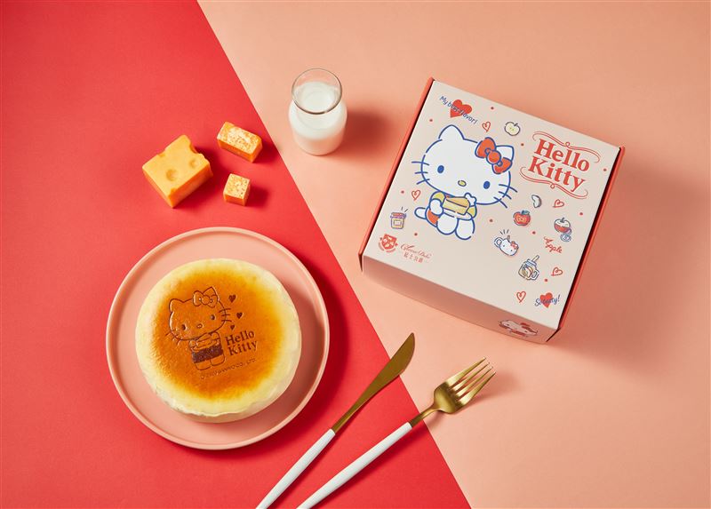 起士公爵推出限定「Hello Kitty乳酪蛋糕」。（圖／品牌業者提供）