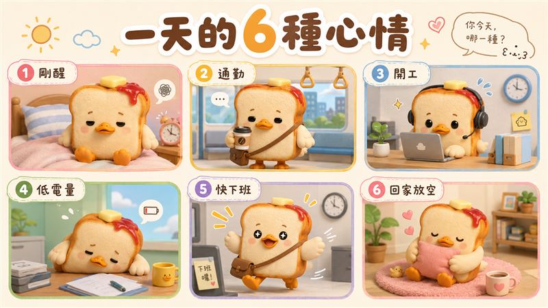 ChatGPT Images2.0生成吐司鴨社群素材(圖/創造智能)