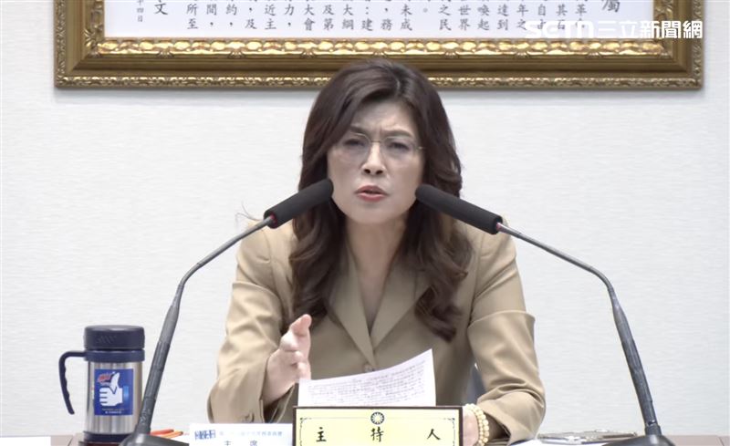 鄭麗文主持中常會。（圖／翻攝畫面）