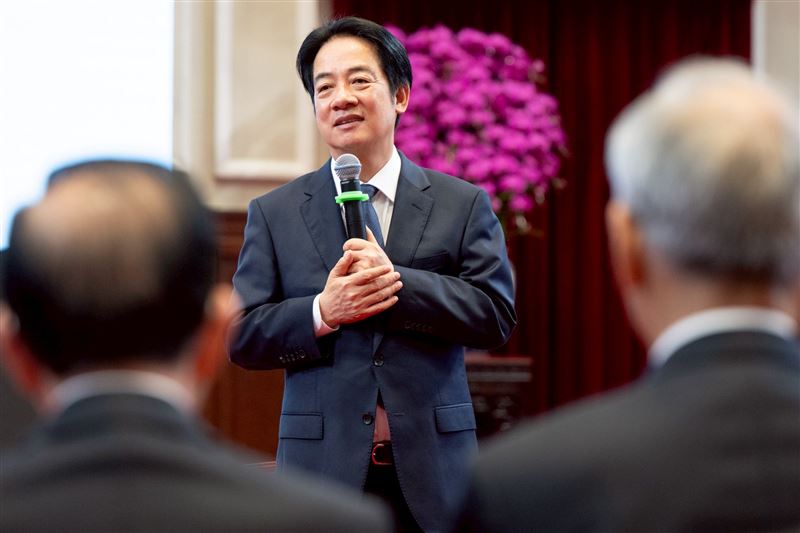 總統賴清德表示,台海和平不再只是區域的議題,更是全球議題(資料圖/總統府提供)