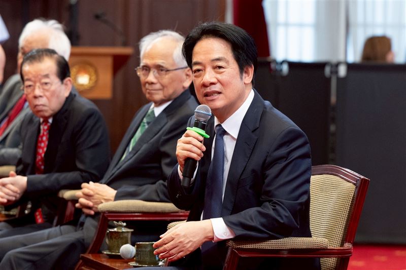 總統賴清德接見民主前輩（圖／總統府提供）