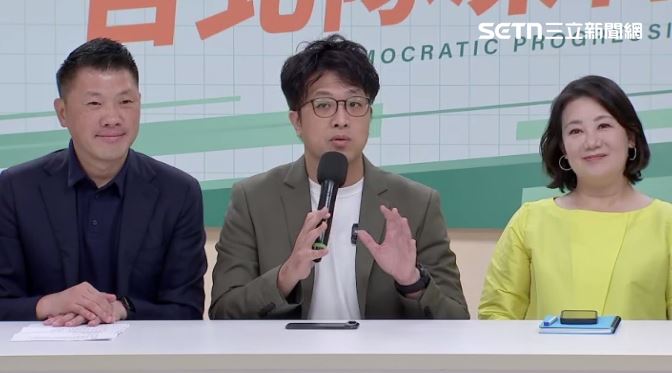 沈伯洋20日中午拜會台北市議會民進黨團（圖／翻攝畫面）