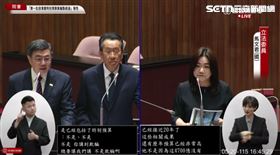卓榮泰與馬文君立院交鋒。（圖／翻攝畫面）

