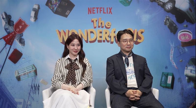 《超能路人甲》朴恩斌與導演劉仁植接受台灣媒體視訊訪問，大聊拍攝幕後秘辛。（圖／Netflix提供）