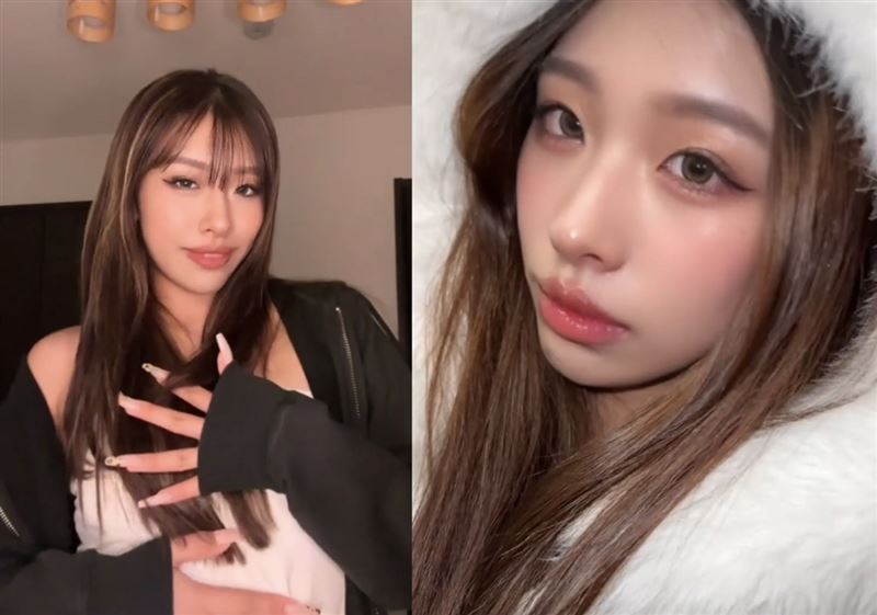 私底下的美結更偏愛「辣妹系」裝扮，在網路上坐擁不少男粉絲。（翻攝自竹前美結 tiktok）