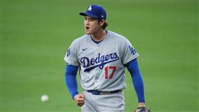 大谷翔平二刀流投滿5局沒有失分還開轟。（圖／美聯社／達志影像）