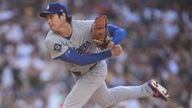 大谷翔平本季首度開轟又奪勝。（圖／美聯社／達志影像）