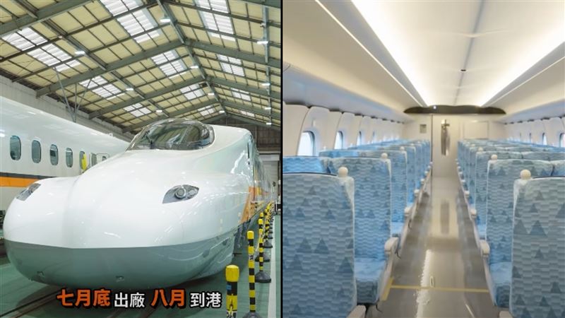 高鐵董事長史哲開箱N700ST列內部。(圖/翻攝自台灣高鐵臉書)