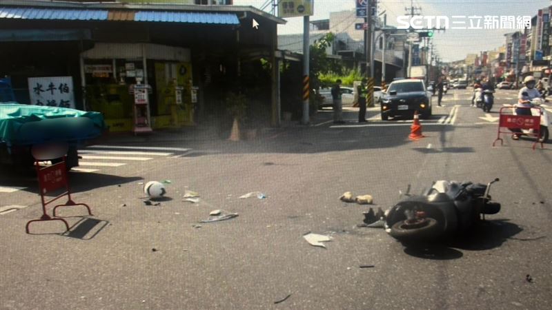 23歲蘇姓女子遭撞,人車噴飛倒地,當場沒了生命跡象。(圖/翻攝畫面)