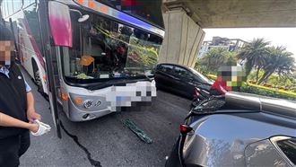 宜蘭191甲線南下段車禍！國光客運追撞2車