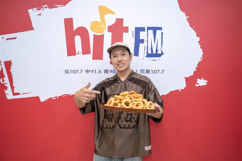 玖壹壹洋蔥發個人單曲獨自跑宣傳,出道以來第一次一個人超緊張。(圖/Hit Fm聯播網)
