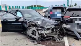 台68線,快速道路,追撞,車禍（圖／翻攝畫面）