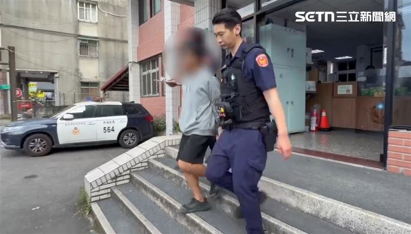 謝男是毒品、毀損、詐欺「三條通」通緝犯，警方從其身上查獲「喪屍菸彈」，全案依法移請台北地檢署偵辦。（圖／翻攝畫面）