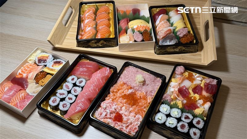 壽司郎外帶店外帶區、立食區提供多款套餐。(圖／記者賴俊佑攝影）