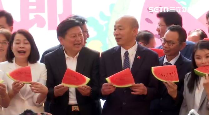 韓國瑜出席「2026花蓮大西瓜節記者會」（圖／翻攝畫面）