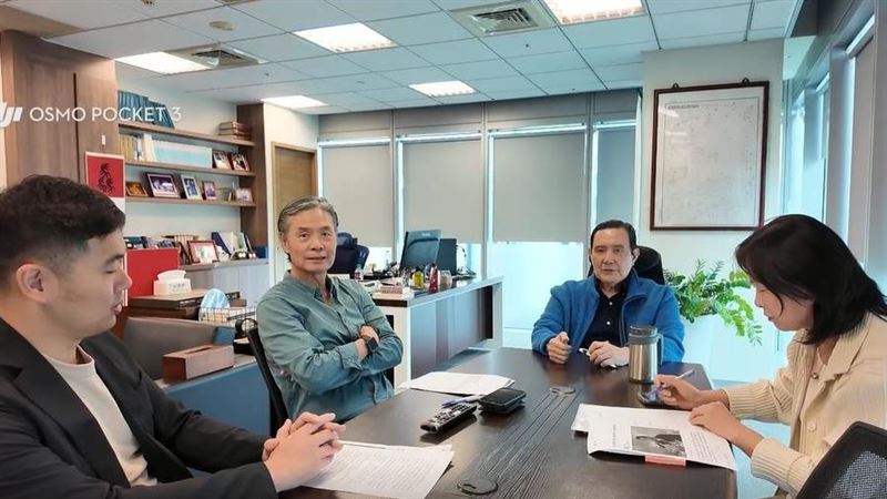馬英九說，自己跟大姊馬以南沒那麼親近，也強調所有發的聲明完全代表他個人，「如果有人這樣汙衊我一定會去法院告他」（圖／馬英九基金會提供）