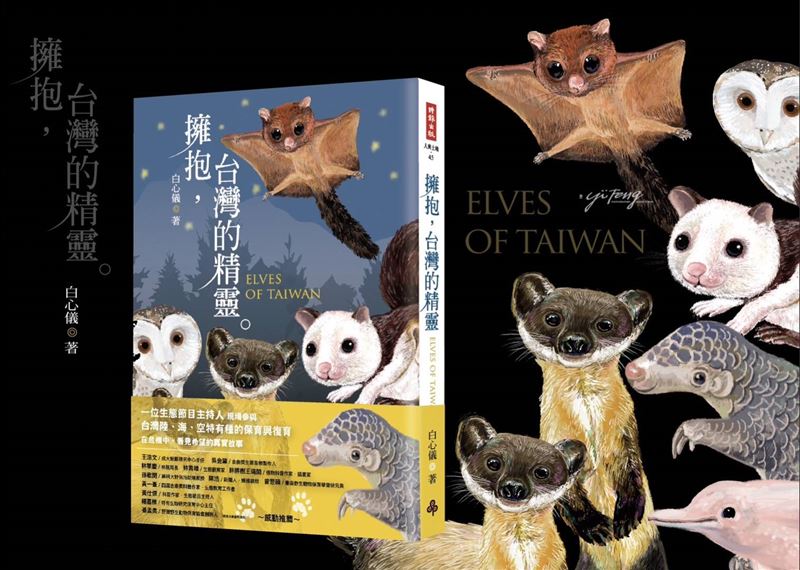 生態紀錄片《戰地阿特 War Zone Otter》製作人白心儀出版《擁抱，台灣的精靈》。（圖／三立永續辦公室提供）