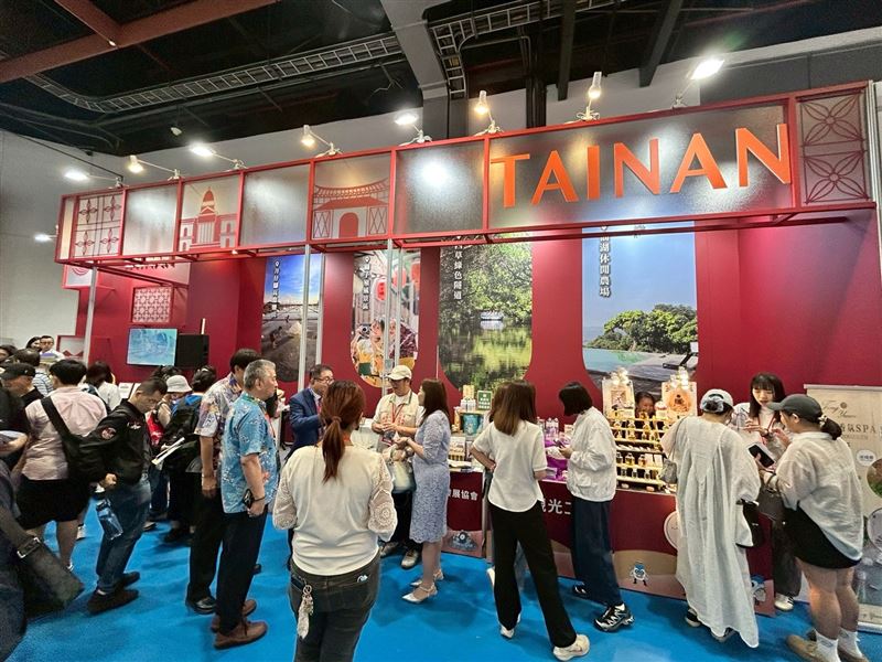 2026 台北國際觀光博覽會（TTE）今（22）日起在台北世貿一館開幕。圖為「台南館」人潮（圖／TTE提供）