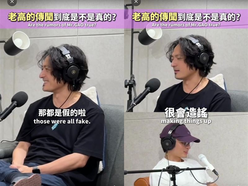 陳捲毛在節目中公開發聲,大力駁斥傳言,直言:「那些什麼離婚、被中國查稅,那都是假的啦!」(圖/翻攝自愛批人ipmen Threads)