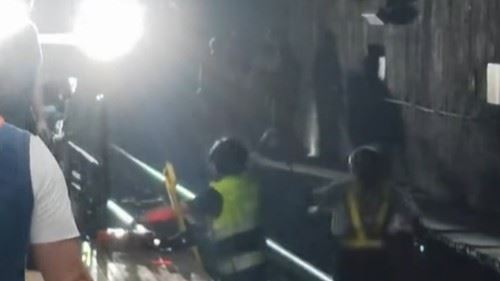 機車衝進板橋車站 男騎士闖軌道被逮