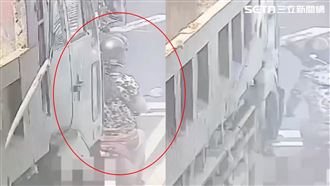 身體涼半截…砂石車撞人「失重心險遭輾」