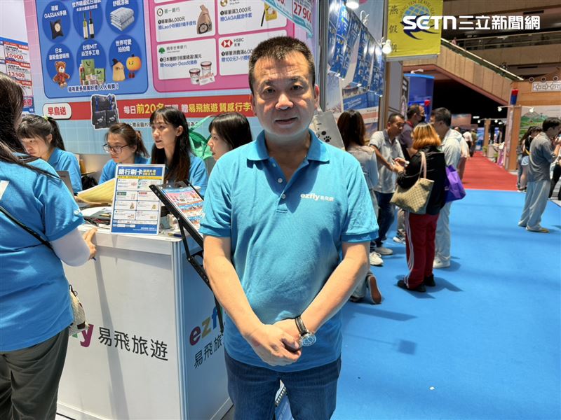 易飛旅遊長程線副總經理蔣建勳。(圖/記者李育道攝影)