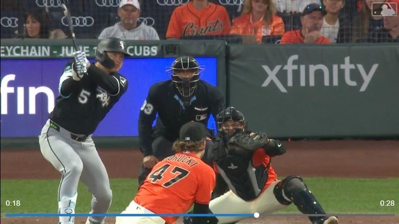 村上宗隆敲出清壘二壘安打。(圖/翻攝自MLB官網)