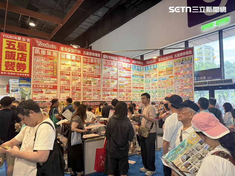 專門販售飯店餐券的「星全安五星餐券」則低調表示,今年整體買氣與去年大致持平,未見顯著成長。(圖/記者李育道攝影)