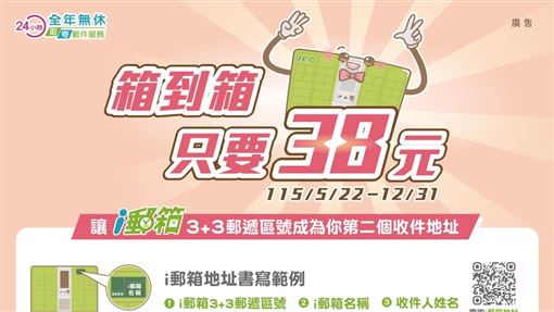 郵局i郵箱超殺寄件價　不分大小一律38元