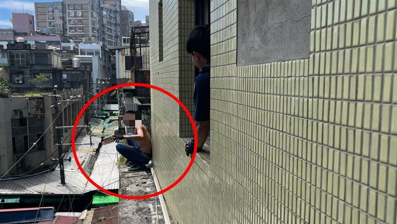 移工火燒套房站外牆對峙 驚悚畫面曝光