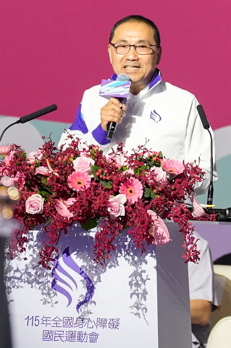 115全障運新北市長侯友宜開幕致詞。(圖/新北市政府提供)