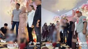 印尼一場「孩童訂婚儀式」近日在網路瘋傳，引發外界高度關注。（圖／翻攝自TikTok，OWNER KAMPUNG itu BUNJI）