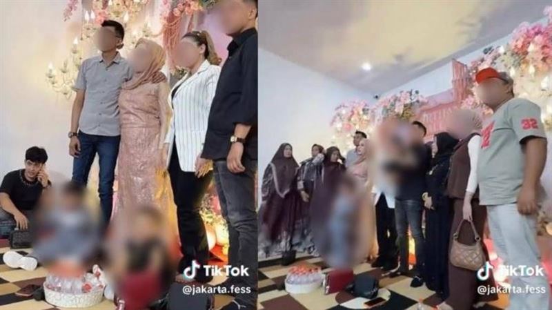 男童單膝下跪戴戒指!孩童訂婚現場瘋傳