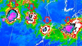 排隊的雲團要來了！鄭明典曬1圖示警
