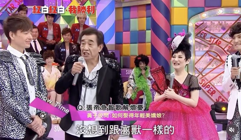 張帝罵黃子佼「禽獸」畫面遭挖。（圖／翻攝自Threads）