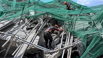 菲律賓10層大樓垮掉 3人遭埋死、17人失蹤