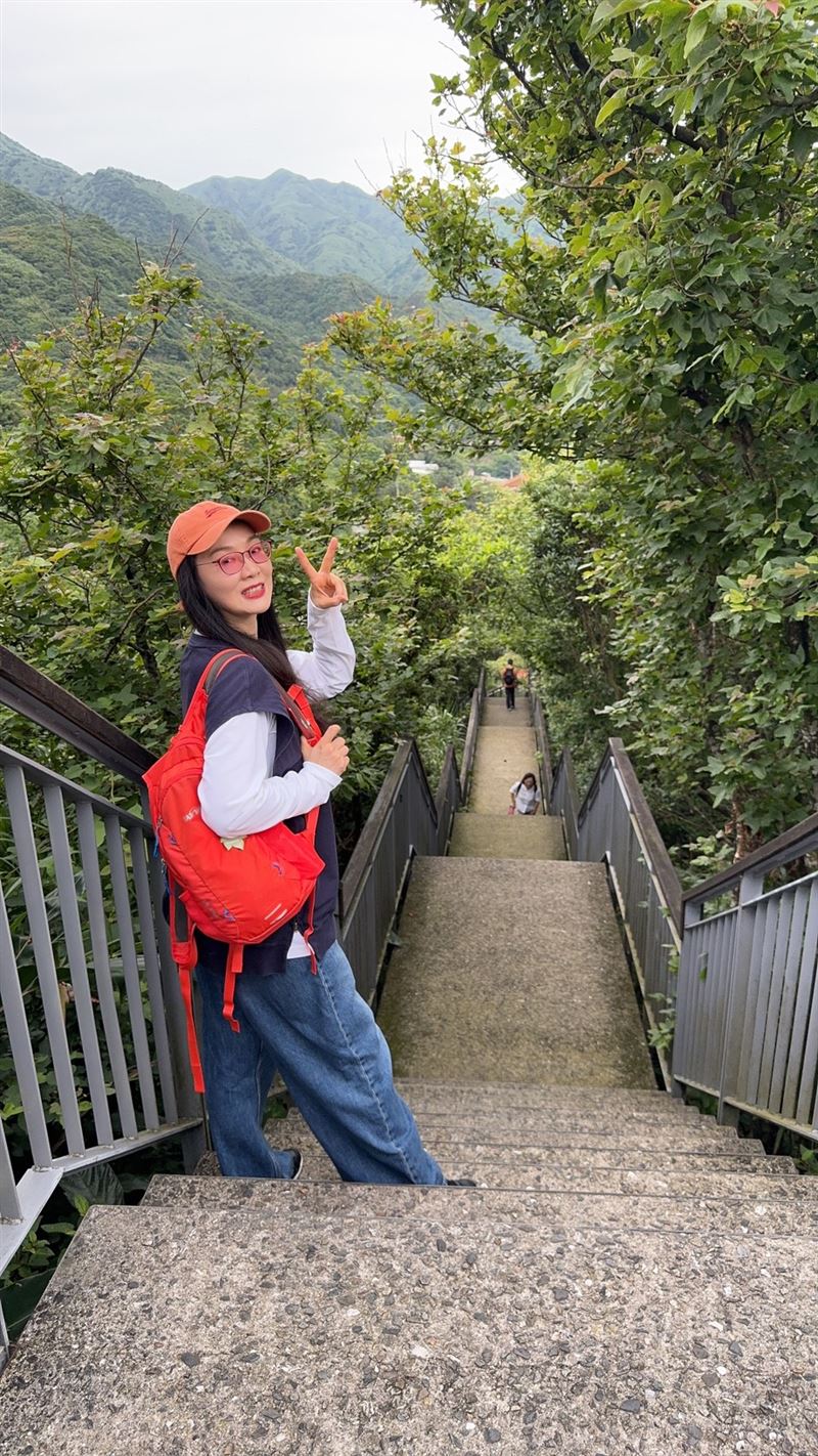 徐薇上週爬山不慎扭傷腳踝。(圖/本人提供)