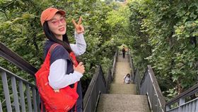 徐薇上週爬山不慎扭傷腳踝。(圖／本人提供）