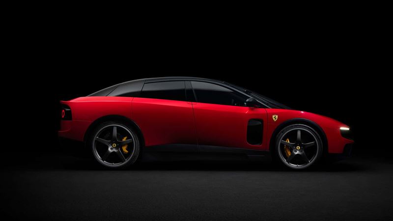 法拉利首款純電車型Luce。(圖/翻攝Ferrari網站)