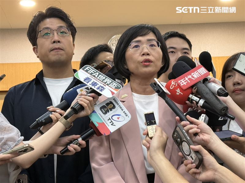 民進黨新北市長參選人蘇巧慧、台北市長參選人沈伯洋出席台灣客社活動並受訪（圖／記者劉秀敏攝影）