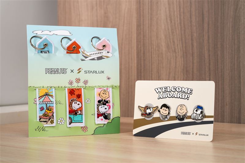 星宇小舖及機上免稅品將於7月起陸續上架全新主題商品飛行飄帶3入組、別針組等等(圖/星宇航空提供)