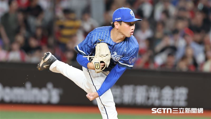 中職37年例行賽,富邦悍將先發投手阿部雄大。(圖/記者劉彥池攝影)