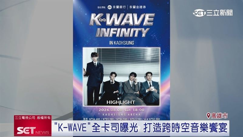 韓流巨星閃耀高雄巨蛋!《K-WAVE INFINITY》父親節重磅登場。Apink、HIGHLIGHT 傳奇領軍,攜手 CRAVITY、FLARE U、NEWBEAT 夢幻卡司引爆港都!端午節後搶票大戰一觸即發。(圖/主辦單位提供)