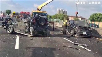 慘況曝！運將疏忽釀國道9車追撞…6人受傷