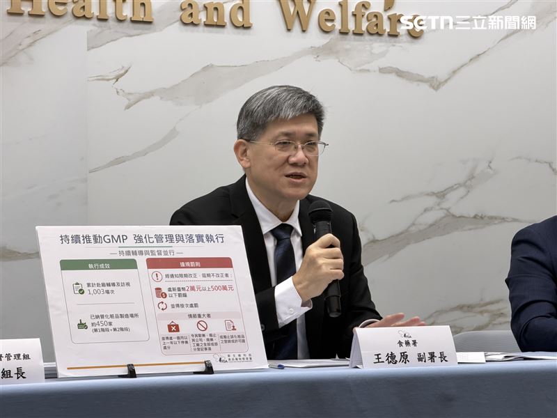 食藥署副署長王德原。(圖/記者蔣季容攝影)