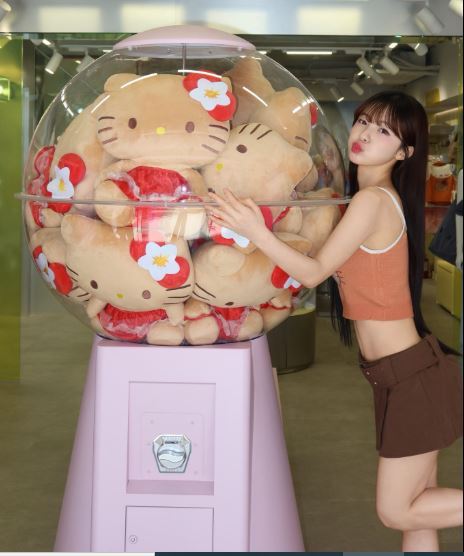 李多慧將親自演繹與「烤焦 HELLO KITTY」的超萌聯名新品。(圖/翻攝自李多慧臉書)