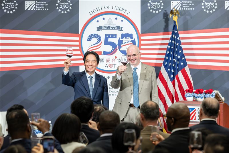 總統賴清德出席「慶祝美國建國250周年」活動。（圖／總統府提供）