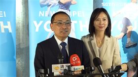 新北市長侯友宜「26屆台新青少年志工菁英獎獲獎者接見」後受訪（圖／翻攝畫面）