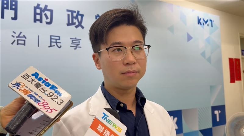 國民黨籍新竹縣議員林禹佑今(27日)登記參選竹北市長,成為黨內第4人。(圖/翻攝畫面)